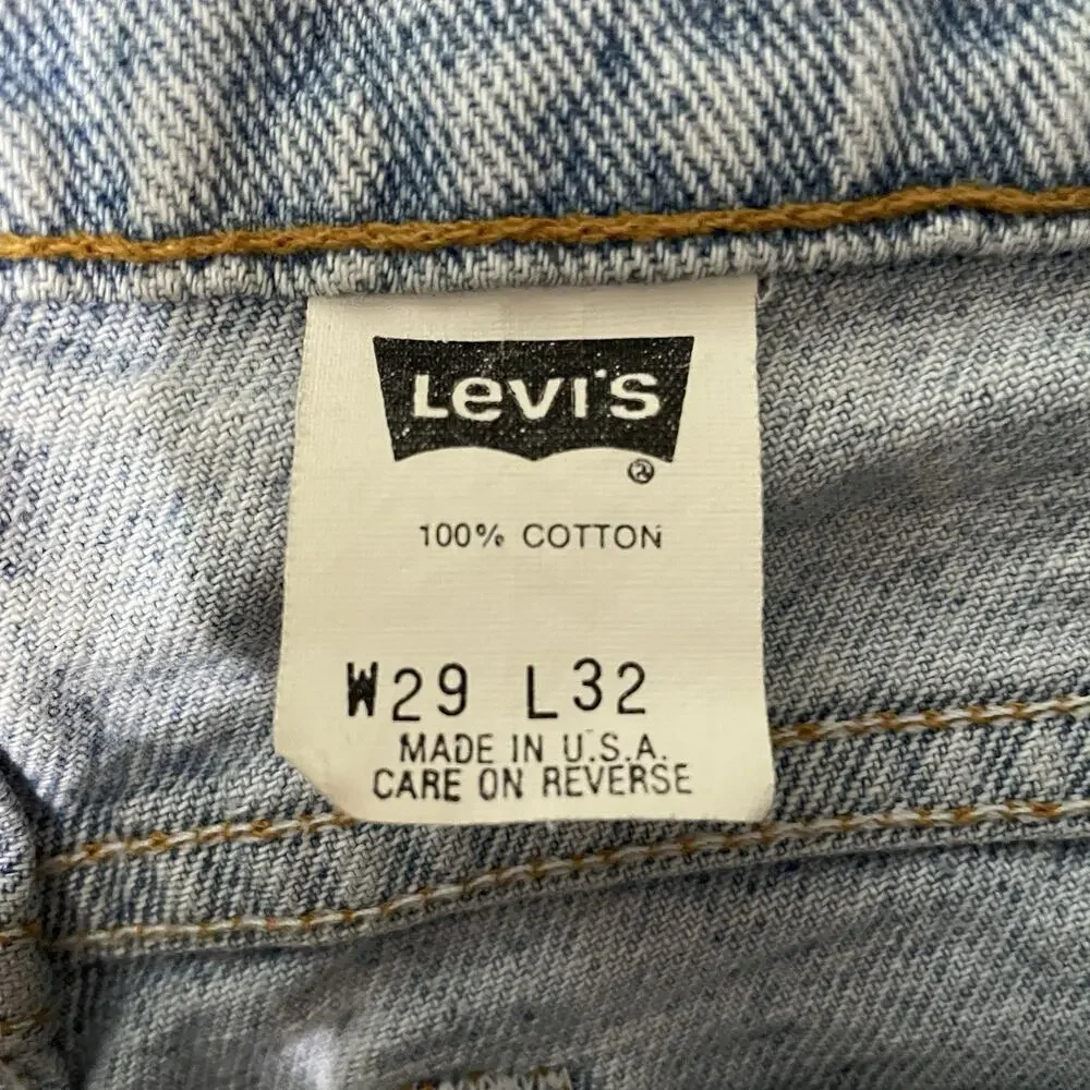 Levis 550 Jeans Mens 29x32 Made In USA Vtg 90s Relaxed Fit Straight